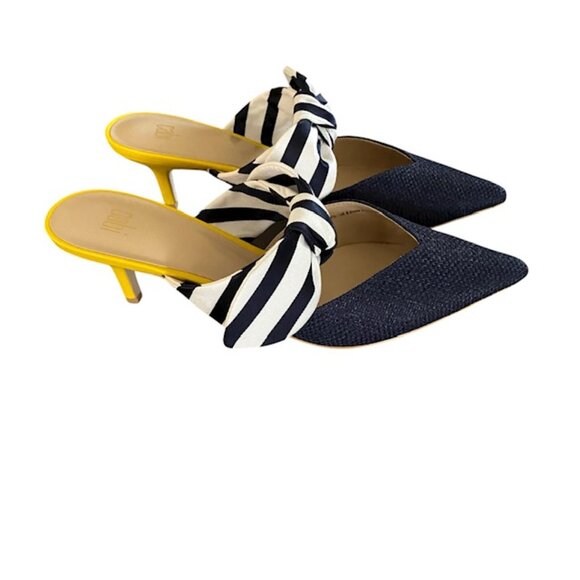 Cabi Striped Bow Kitten heels 9.5 - Picture 4 of 6